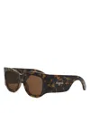Dior Full Frame Sunglasses In Havana/brown