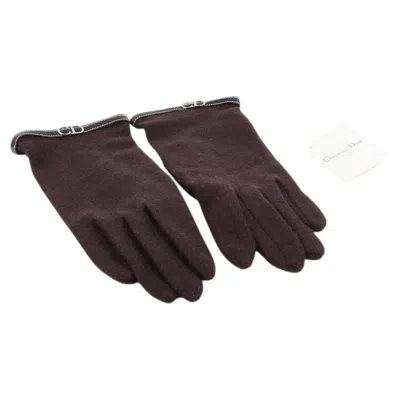 Pre-owned Dior Nwt Christian  Galliano New Cashmere Gloves In Black