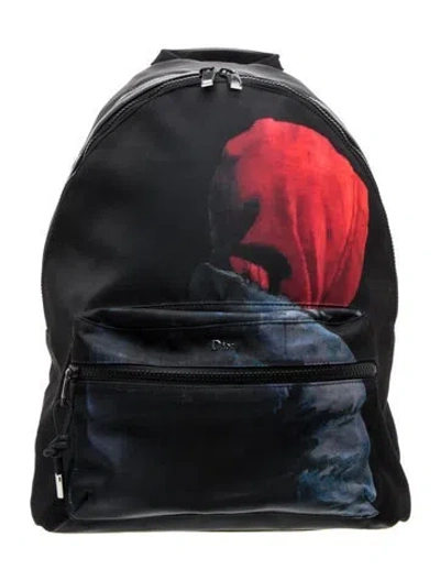 Pre-owned Dior Nylon Backpack In Black