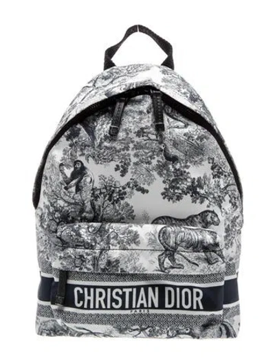Pre-owned Dior Nylon Backpack W/ Tags In White