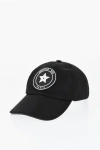 Dior Nylon Baseball Cap With Rubber Logo Patch In Black