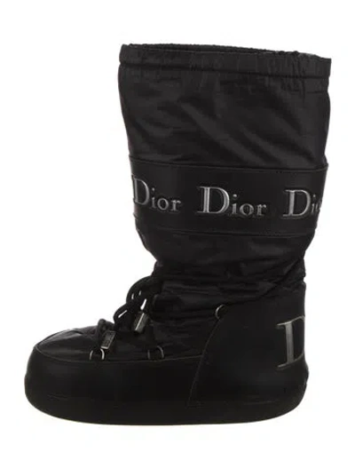 Pre-owned Dior Nylon Boots In Black