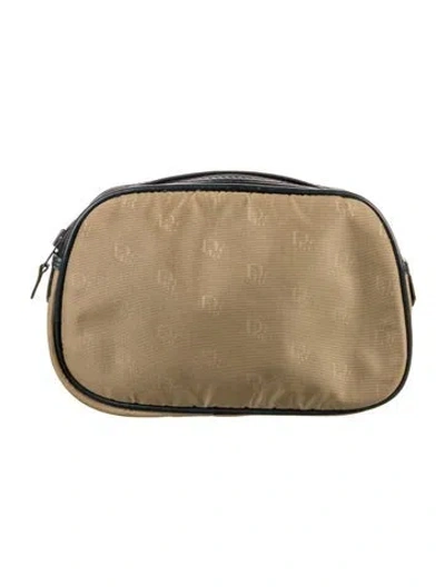 Pre-owned Dior Nylon Cosmetics Bag In Neutral