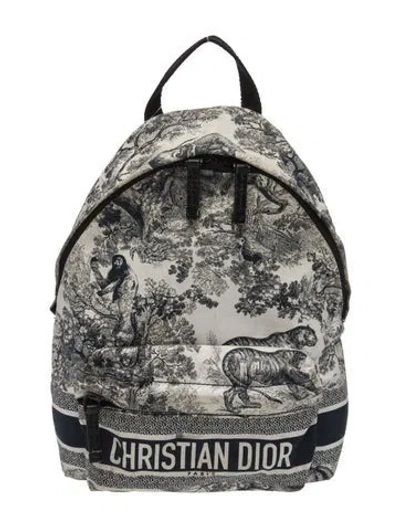 Pre-owned Dior Nylon Travel Backpack Small In Blue