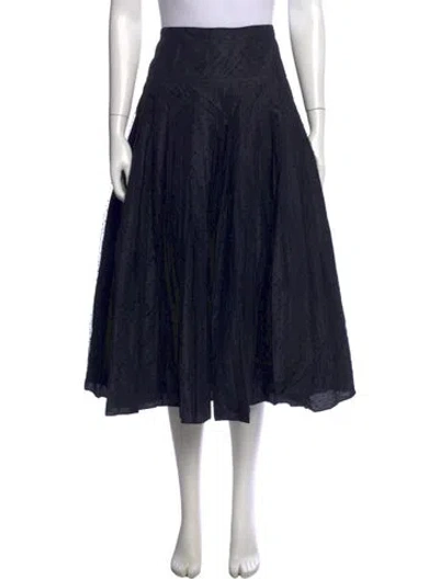Pre-owned Dior Nylon Midi Length Skirt In Blue