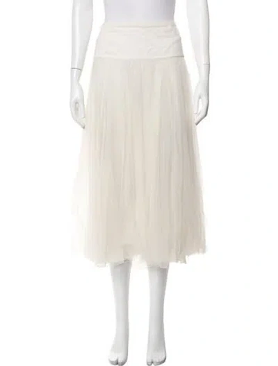 Pre-owned Dior Nylon Midi Length Skirt In Neutrals