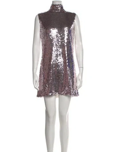 Pre-owned Dior Nylon Mini Dress In Pink