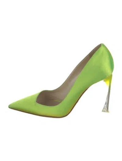 Pre-owned Dior Nylon Pumps In Green