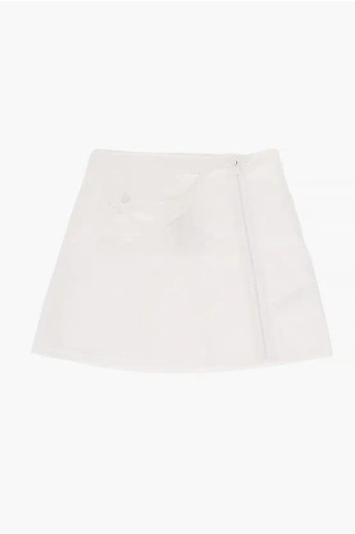 Dior Nylon Skirt With Patch Pocket In White