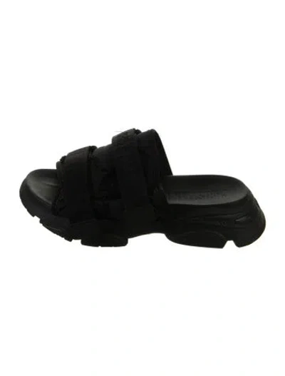 Pre-owned Dior Nylon Slides In Black