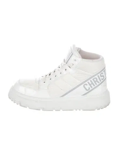 Pre-owned Dior Nylon Sneakers In White