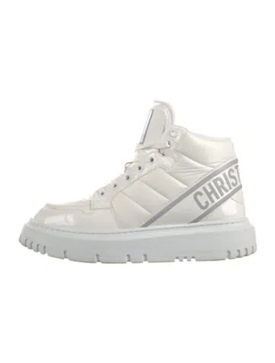 Pre-owned Dior Nylon Sneakers In White