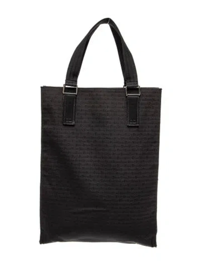 Pre-owned Dior Nylon Tote Vintage In Black