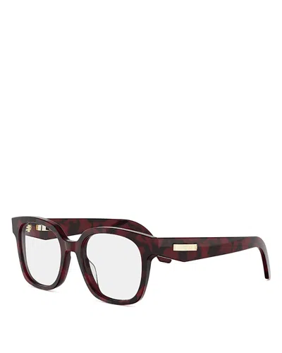 Dior O S5i Square Eyeglasses, 51mm In Red