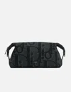 Dior Obilique Jacquard Toiletry Bag In Black