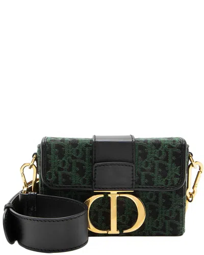 Dior Oblique 30 Montaigne Box Shoulder Bag (authentic Pre-loved) In Black