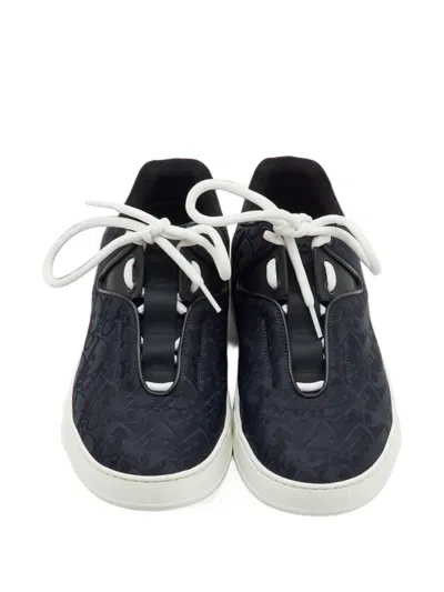 Pre-owned Dior Oblique B17 Sneakers In Blue