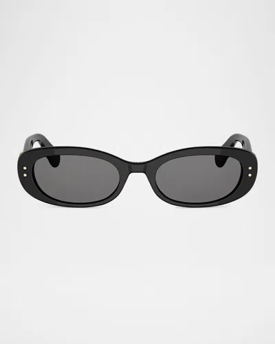 Dior Oblique B1i Butterfly Sunglasses In Gray