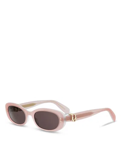 Dior Oblique B1i Oval Sunglasses, 52mm In Pink