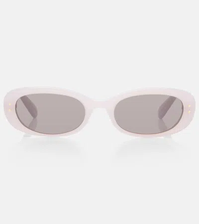 Dior Oblique B1i Oval Sunglasses In Pink