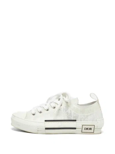 Pre-owned Dior Oblique B23 Sneakers In White