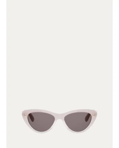 Dior Oblique B2i 55mm Cat-eye Sunglasses In Pink