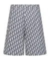 Dior Oblique Bermuda Shorts In Gray