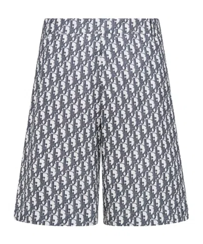 Dior Oblique Bermuda Shorts In Multi