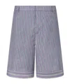 Dior Oblique Bermuda Shorts In Gray