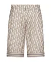 Dior Oblique Bermuda Shorts In Nude