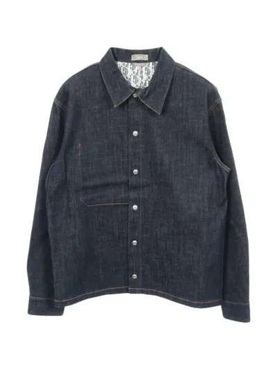 Pre-owned Dior Oblique Denim Jacket In Blue