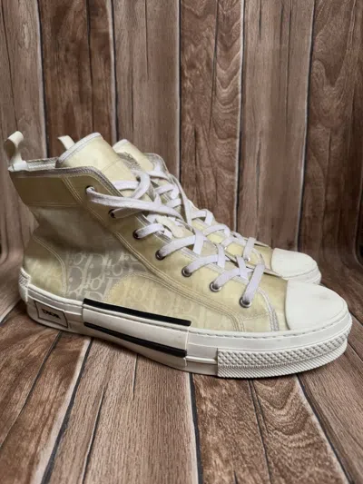 Pre-owned Dior Oblique  B23 Trainers Shoes In White