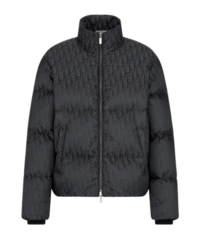 Dior Oblique Down Jacket In Black