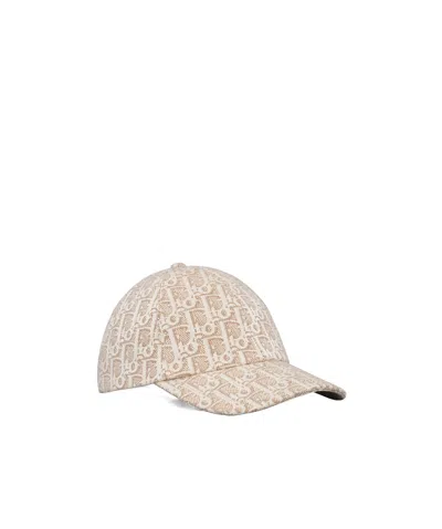 Dior Oblique D-player Cap In Brown