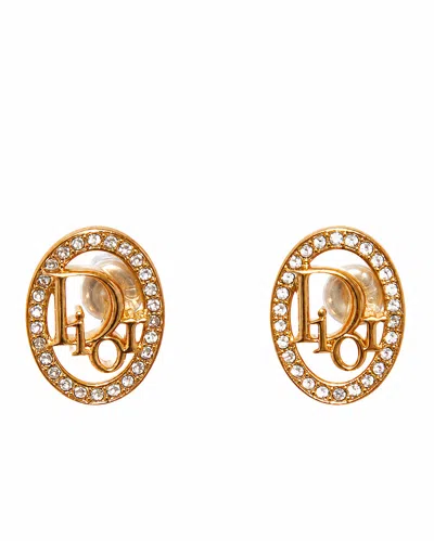 DIOR DIOR OBLIQUE EARRINGS