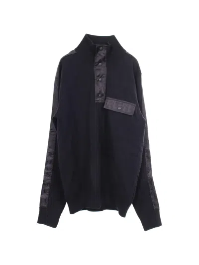 Pre-owned Dior Oblique High-neck Sweater In Blue