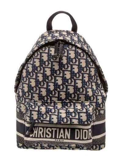 Pre-owned Dior Oblique Jacquard Backpack 2025