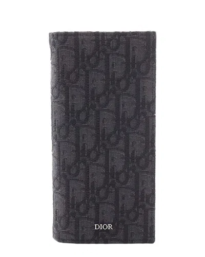 Pre-owned Dior Oblique Jacquard Bifold Wallet (authentic Pre-loved)