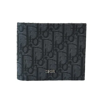 Dior Oblique Jacquard Bifold Wallet Black
