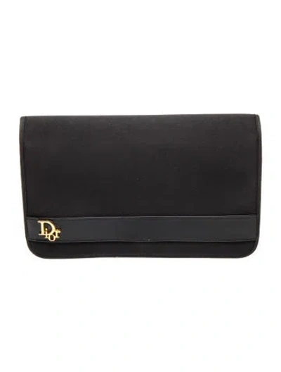 Pre-owned Dior Oblique Jacquard Clutch In Multi