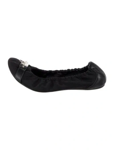 Pre-owned Dior Oblique Jacquard Leather Ballet Flats In Black