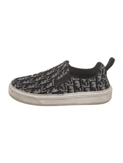 Pre-owned Dior Oblique Jacquard Velvet Flats In Multi