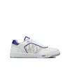 Dior Oblique Leather Sneakers Men In White
