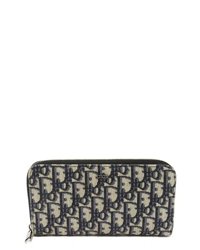 Pre-owned Dior Oblique Long Zip Wallet (authentic Pre-loved)