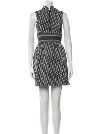 Pre-owned Dior Oblique Mini Dress W/ Tags In Gray