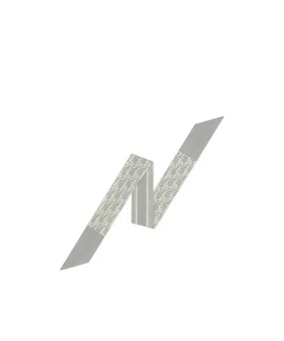 Dior Oblique Natte Mitzah Scarf In Gold