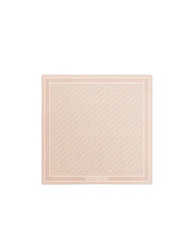 Dior Oblique Natte Shawl In Pink