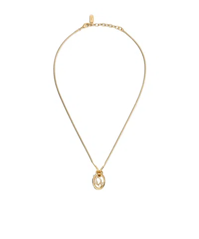 Dior Oblique Necklace In Gold