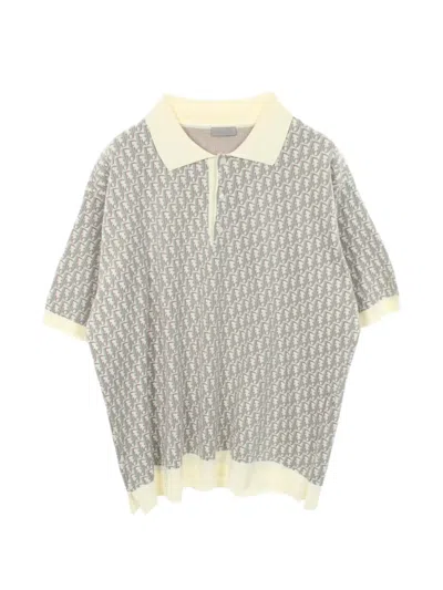 Pre-owned Dior Oblique Polo Shirt In Neutrals
