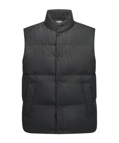 Dior Oblique Printed Vest In Black
